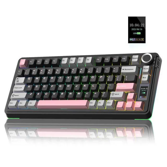 Alt view image 2 of 7 - Wireless Keyboard and Headset Combo, S75 Pro Mechanical Keyboard G7 Pro Wireless Headset