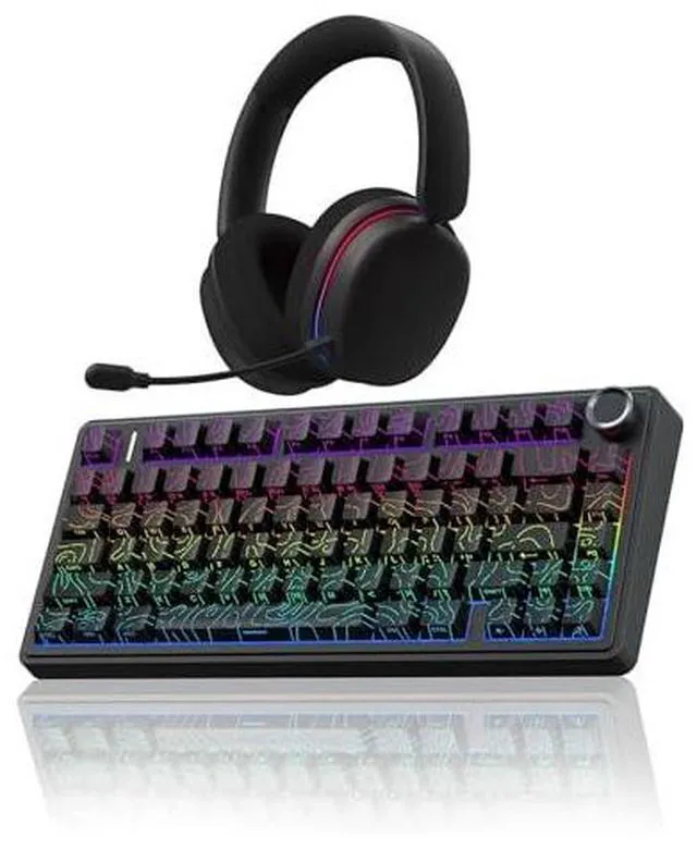 Main image of Wireless Keyboard and Headset Combo, F75 Pro Mechanical Keyboard G7 Pro Wireless Headset