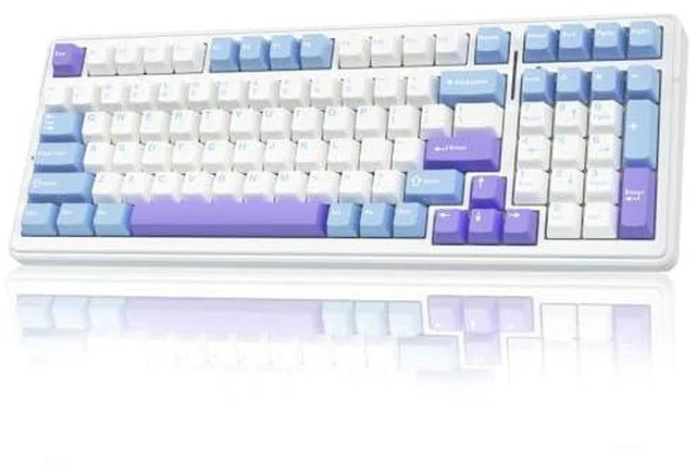 Alt view image 2 of 7 - Wireless Keyboard and Headset Combo, F99 Mechanical Keyboard G7 Pro Wireless Headset