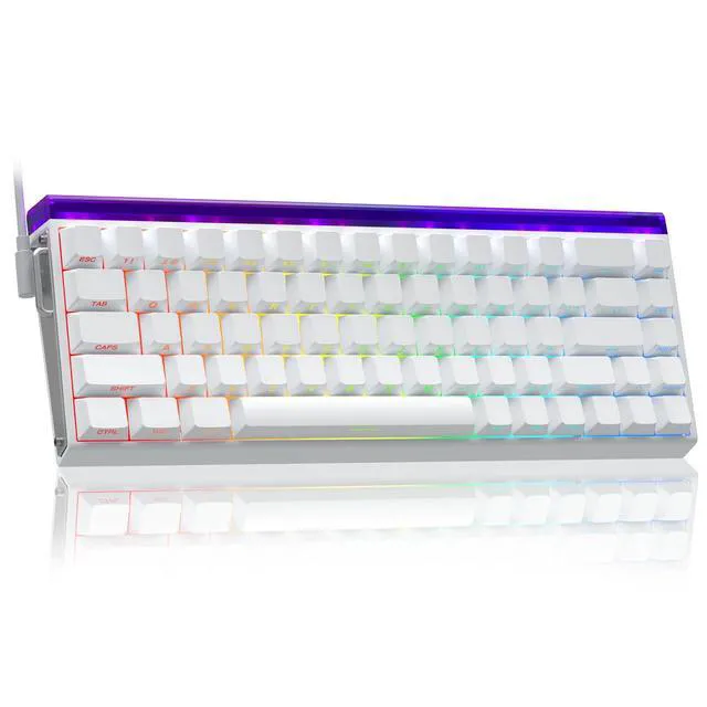 Alt view image 5 of 7 - Gaming Mouse and Keyboard Combo, SC580 Tri-Mode Gaming Mouse + Hero 68 HE Magnetic Switch Wired Gaming Keyboard