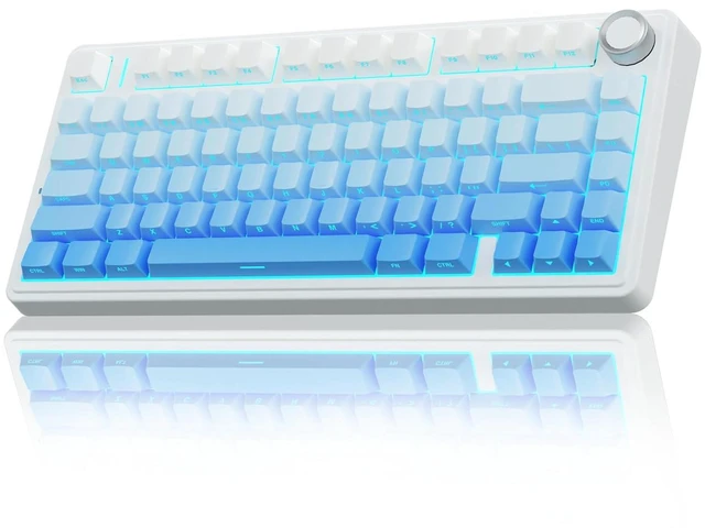 Alt view image 2 of 7 - F75 Pro Wireless Mechanical Keyboard with Knob SC800 Wireless Gaming Mouse