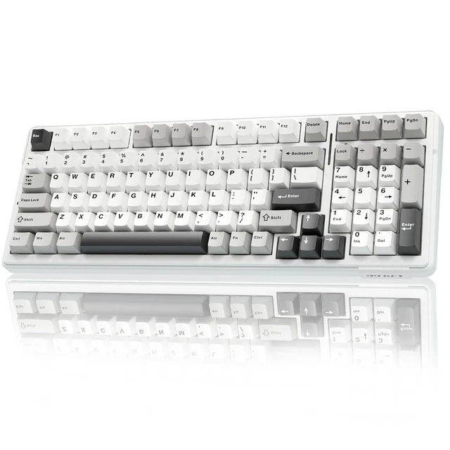 Alt view image 2 of 7 - F99 Wireless Mechanical Keyboard SC800 Wireless Gaming Mouse