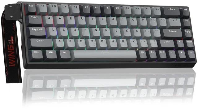 Alt view image 5 of 7 - Gaming Mouse and Keyboard, SC580 Tri-Mode Gaming Mouse + WIN68 HE PRO Magnetic Switch Wired Gaming Keyboard