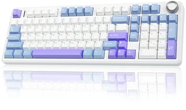 Alt view image 2 of 7 - Wireless Keyboard and Headset Combo, F99 Pro Mechanical Keyboard G7 Pro Wireless Headset