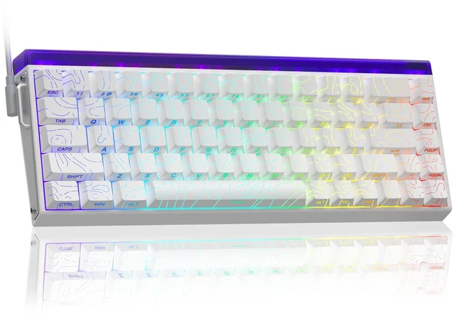 Main image of Hero 68 HE 60% Gaming Keyboard Wired, Hall Effect Magnetic Switch Keyboard with 8K Hz Polling Rate, Side Printed PBT Keycaps, RGB Backlit Light Box, Customizable Web Software for PC/Mac Gamers