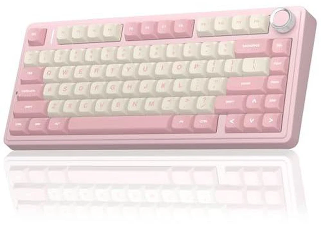 Alt view image 2 of 5 - Wireless Keyboard and Headset Combo, F75 Mechanical Keyboard G7 Pro Wireless Headset