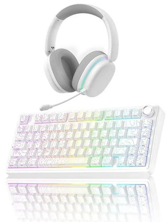 Main image of Wireless Keyboard and Headset Combo, F75 Pro Mechanical Keyboard G7 Pro Wireless Headset