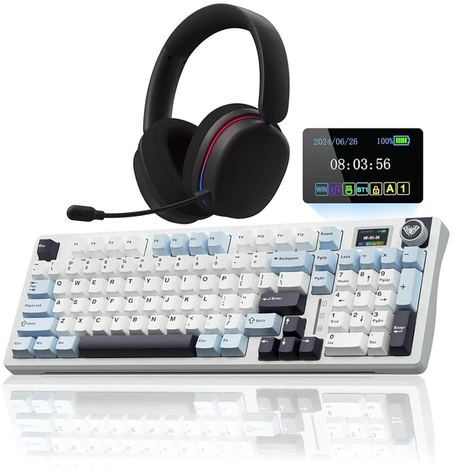 Main image of Wireless Keyboard and Headset Combo, S98 Pro Mechanical Keyboard G7 Pro Wireless Headset
