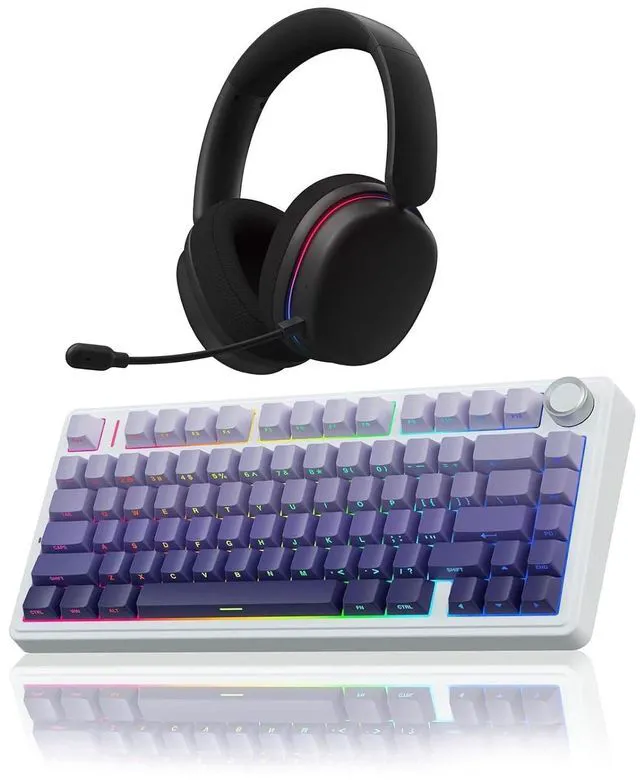 Main image of Wireless Keyboard and Headset Combo, F75 Pro Mechanical Keyboard G7 Pro Wireless Headset