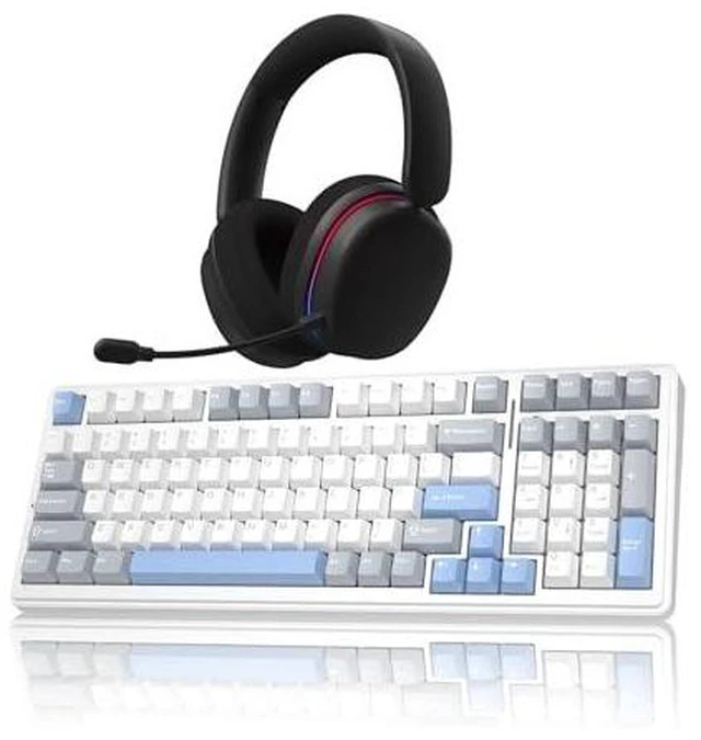 Main image of Wireless Keyboard and Headset Combo, F99 Mechanical Keyboard G7 Pro Wireless Headset