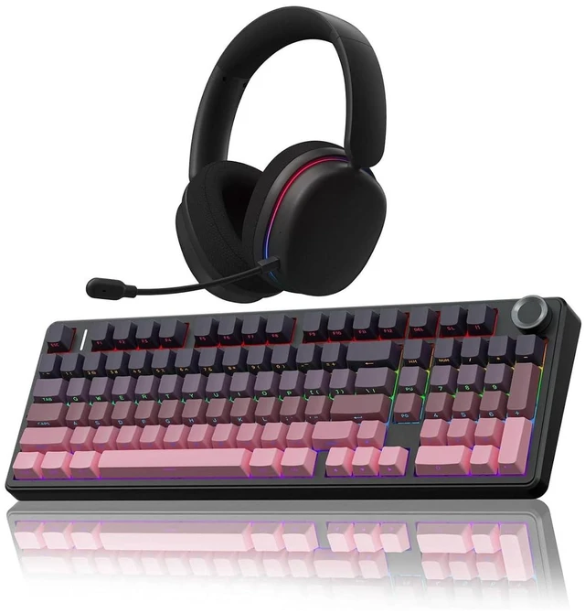Main image of Wireless Keyboard and Headset Combo, F99 Pro Mechanical Keyboard G7 Pro Wireless Headset