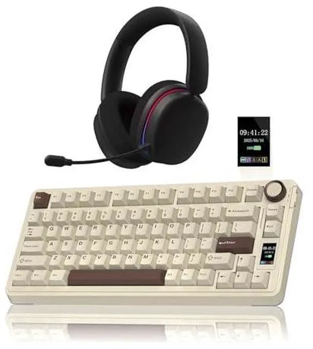 Main image of Wireless Keyboard and Headset Combo, S75 Pro Mechanical Keyboard G7 Pro Wireless Headset