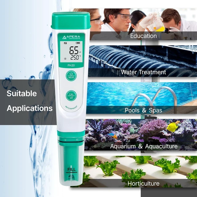 Alt view image 4 of 7 - AI209 Value Series PH20 Waterproof pH Tester Kit, ±0.1 pH Accuracy