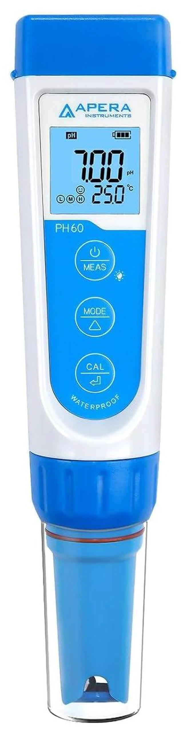 Main image of AI311 Premium Series PH60 Waterproof pH Pocket Tester Kit, Replaceable Probe, ±0.01 pH Accuracy, Lcd display