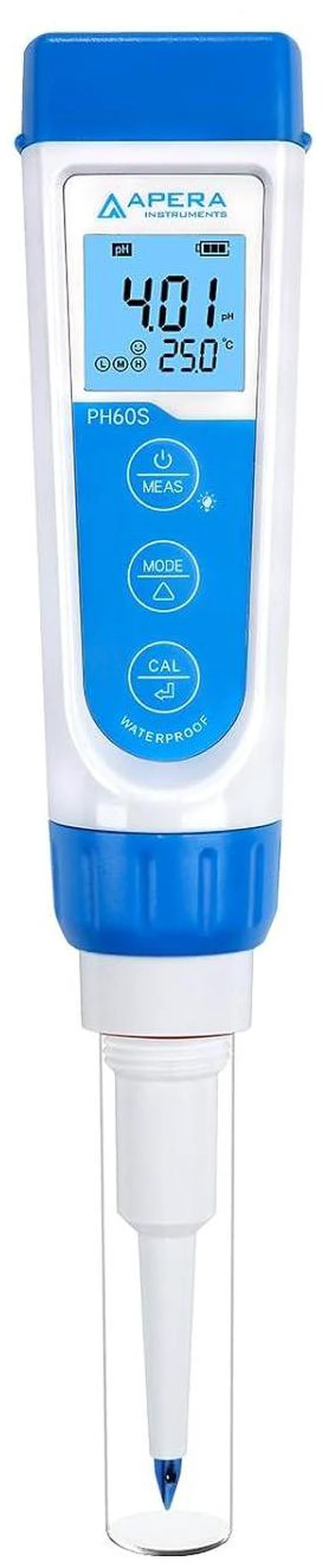 Main image of Premium Series PH60S Food pH Meter Tester Kit with Food-Grade Swiss Spear pH Electrode, ±0.01 pH Accuracy, -2.00-16.00 pH Range (AI313)