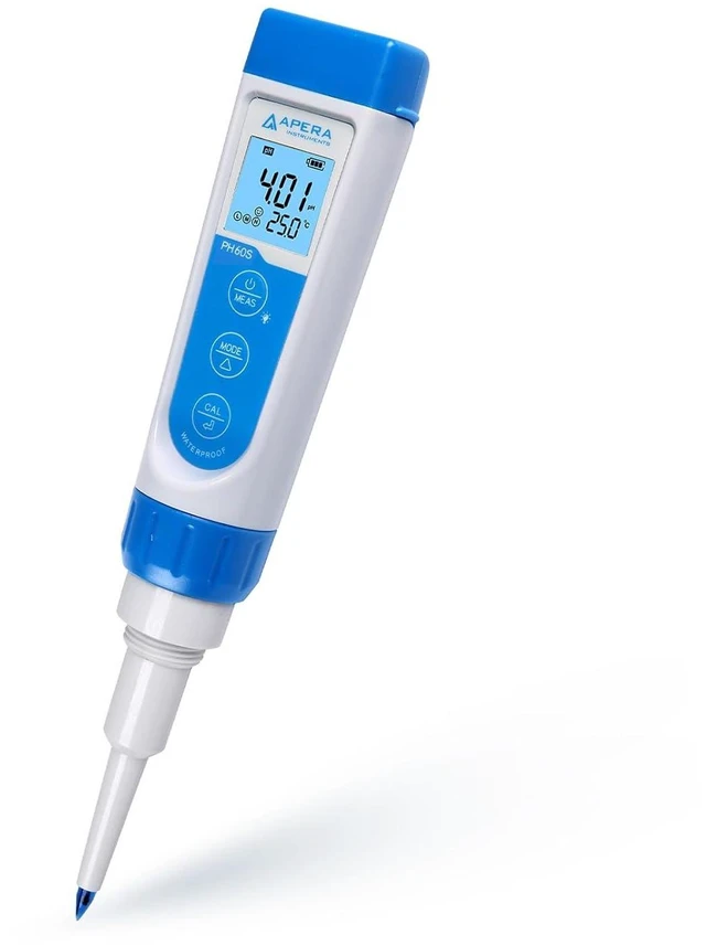 Alt view image 3 of 7 - Premium Series PH60S Food pH Meter Tester Kit with Food-Grade Swiss Spear pH Electrode, ±0.01 pH Accuracy, -2.00-16.00 pH Range (AI313)