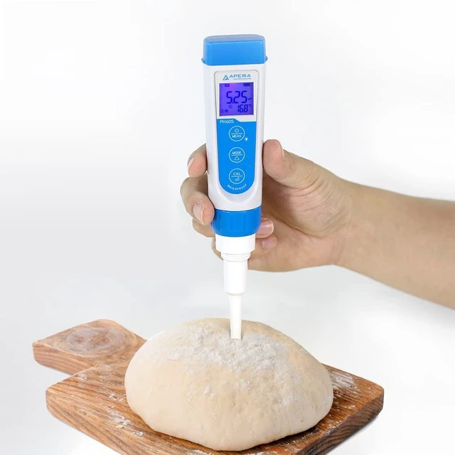 Alt view image 6 of 7 - Premium Series PH60S Food pH Meter Tester Kit with Food-Grade Swiss Spear pH Electrode, ±0.01 pH Accuracy, -2.00-16.00 pH Range (AI313)