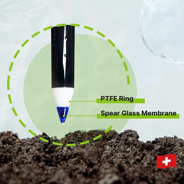 Alt view image 3 of 6 - AI102G GroStar Series GS2 Soil pH Pen Tester Kit for Direct Soil Test and Nutrient Solutions Test with Replaceable Swiss Spear pH Probe, Gen II