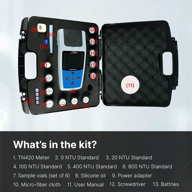 Alt view image 3 of 5 - , TN420 Portable White Light Turbidity Meter, EPA 180.1 Compliant