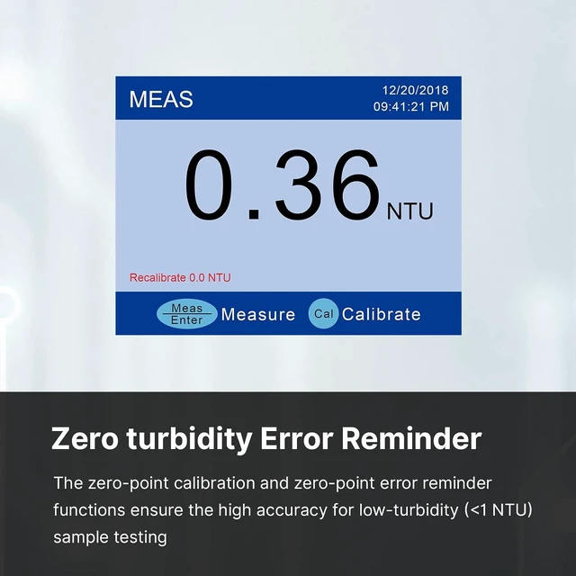 Alt view image 7 of 7 - TN480 Portable Turbidity Meter with GLP Data Logger, ISO 7027 Compliant
