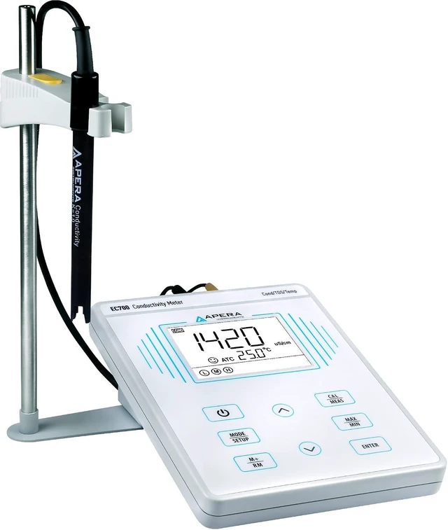 Main image of EC700 Benchtop Conductivity/Temperature Meter, 1% F.S Accuracy, 0-200.0 mS/cm Range, 1-4 Points Auto. Calibration