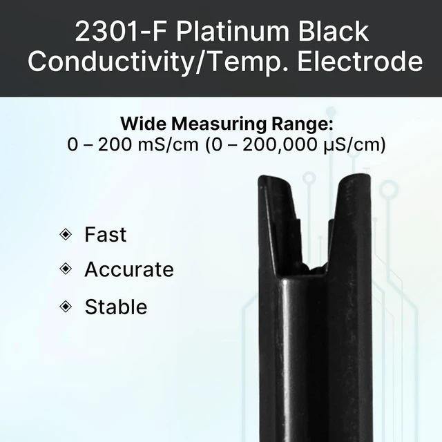 Alt view image 5 of 5 - EC700 Benchtop Conductivity/Temperature Meter, 1% F.S Accuracy, 0-200.0 mS/cm Range, 1-4 Points Auto. Calibration