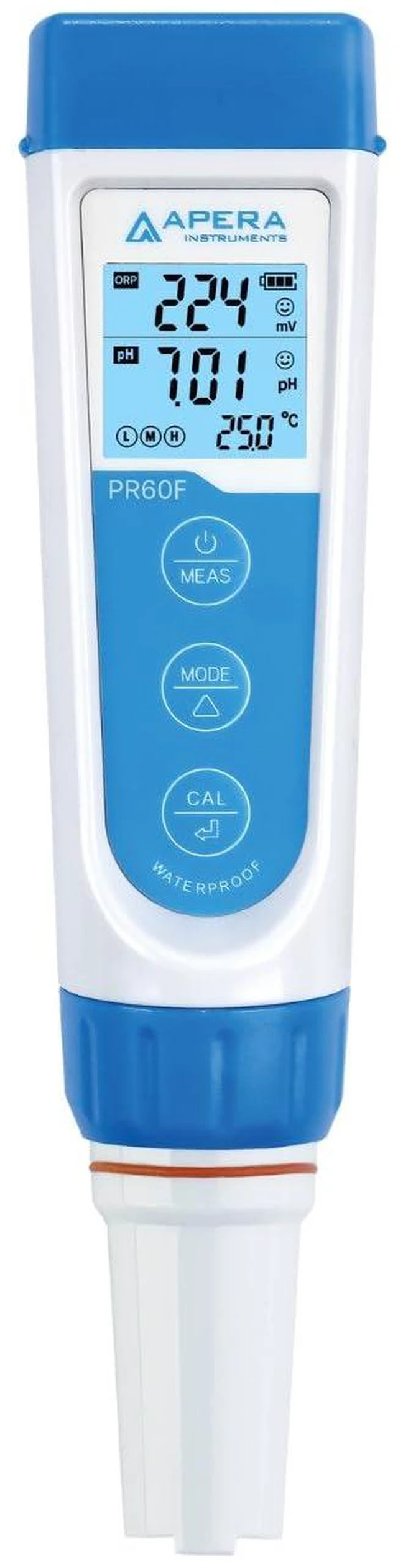 Alt view image 2 of 6 - PR60F Premium pH/ORP (Redox) Tester Kit with Dual Flat Sensor Pre-calibrated for High-Accuracy Simultaneous pH/ORP/Temp. Measurement