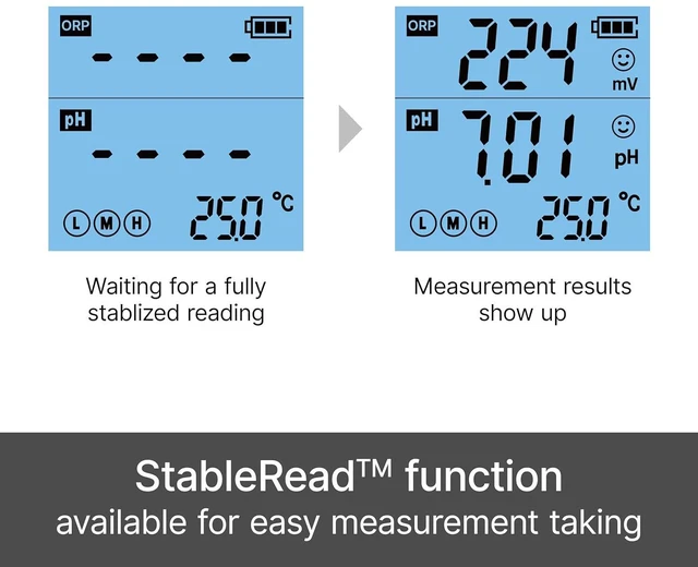Alt view image 5 of 6 - PR60F Premium pH/ORP (Redox) Tester Kit with Dual Flat Sensor Pre-calibrated for High-Accuracy Simultaneous pH/ORP/Temp. Measurement