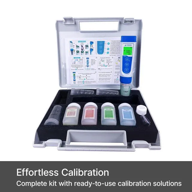 Alt view image 6 of 6 - PR60F Premium pH/ORP (Redox) Tester Kit with Dual Flat Sensor Pre-calibrated for High-Accuracy Simultaneous pH/ORP/Temp. Measurement