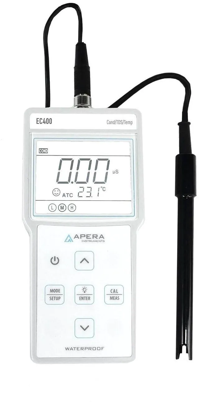 Main image of AI412 EC400 Portable EC (Conductivity)/TDS Meter Kit, 0 to 200.0 MS/cm Measuring Range