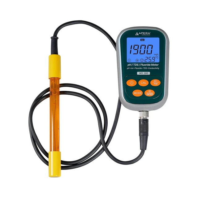 Alt view image 2 of 5 - WS200 Fluoride/pH/Conductivity 7-in-1 Portable Meter Kit