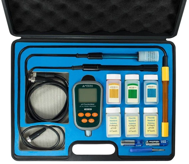 Alt view image 5 of 5 - WS200 Fluoride/pH/Conductivity 7-in-1 Portable Meter Kit