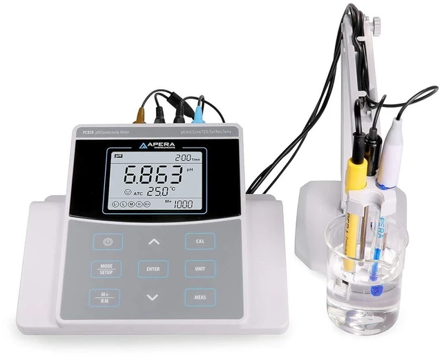 Alt view image 2 of 6 - , LLC-AI533 PC820 Precision Benchtop pH/Conductivity Multiparameter Meter Kit with Highest Accuracy ±0.002 pH and ±0.5% F.S, up to 5-Point Auto. Calibration