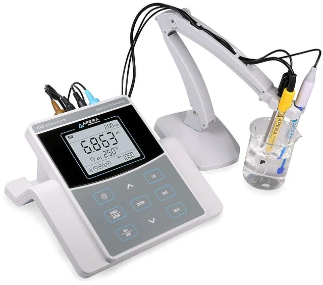 Main image of , LLC-AI533 PC820 Precision Benchtop pH/Conductivity Multiparameter Meter Kit with Highest Accuracy ±0.002 pH and ±0.5% F.S, up to 5-Point Auto. Calibration