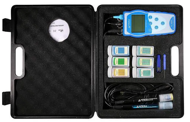 Alt view image 7 of 7 - Premium Series PC8500 Portable Handheld pH/Conductivity Meter Kit (AI5524)