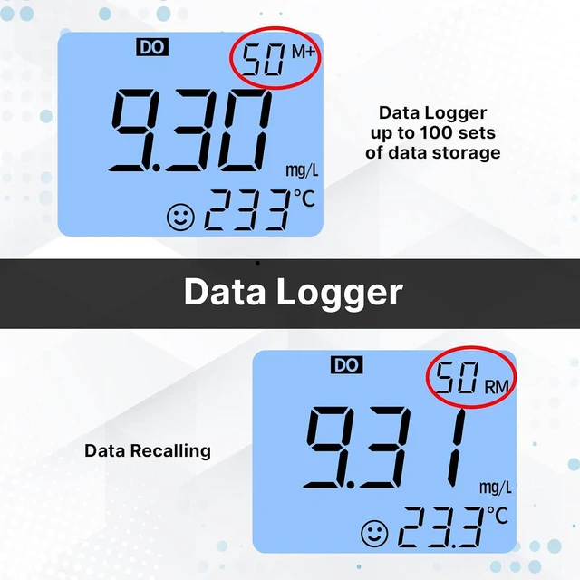 Alt view image 5 of 7 - SX716 Portable Lab Dissolved Oxygen DO Meter, Waterproof, Automatic Temperature, Salinity Compensation and Calibration Silver AI461