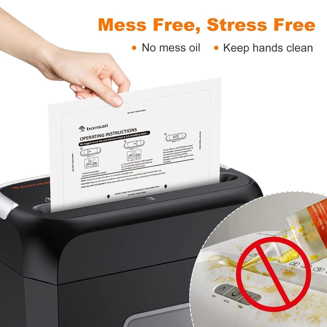 Alt view image 7 of 7 - Bonsaii C275-A Shredder and 24-Pack Lubricant Sheets