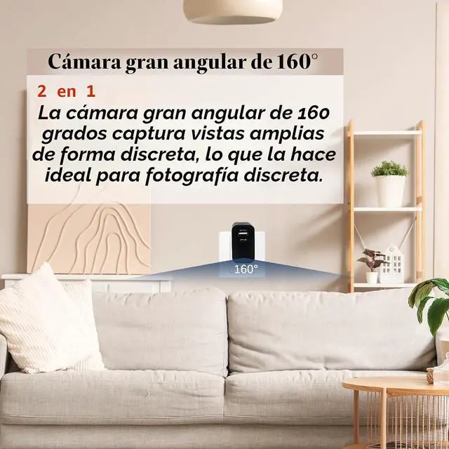 Alt view image 4 of 7 - Cámaras inalámbricas 4K Mini pequeña cámara de salida de pared de seguridad WiFi Cámara interior para seguridad del hogar Actualizado (CAM) no soporta 5G
Marca: recsentryno.7