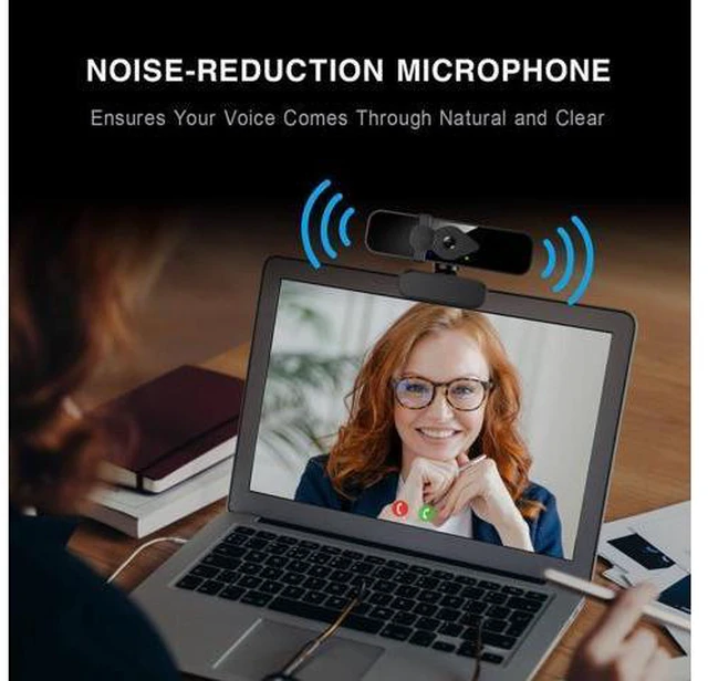 Alt view image 3 of 6 - IHDAPP 2K Webcam for PC, 85° View USB Computer Camera, with Noise Canceling Microphone & Privacy Cover, HD Web Camera for Desktop Laptop Monitor Mac Streaming, Gaming & Video Calling Webcam giyqxHw