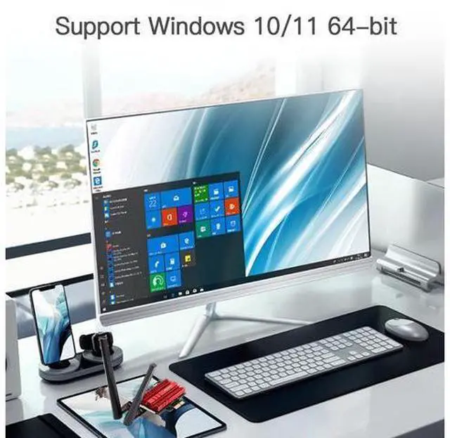 Alt view image 5 of 7 - Fenvi FV-AXE3000 Wi-Fi 6E AX210 PCIe Network Card Bluetooth 5.3 Heat Sink AX 3000Mbps 802.11ax Tri-band 2.4G/5G/6G PCI-E Wireless WiFi Network Adapter Cards for Desktop PC Support Windows 10/11 64-bit