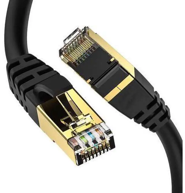Main image of Cat 8 Ethernet Cable, Outdoor&Indoor, 30FT Heavy Duty High Speed 26AWG Cat8 LAN Network Cable 40Gbps, 2000Mhz with Gold Plated RJ45 Connector, Weatherproof S/FTP UV Resistant for Router/Gaming
