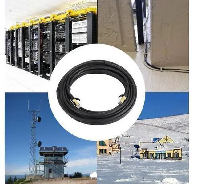 Alt view image 7 of 7 - Cat 8 Ethernet Cable, Outdoor&Indoor, 30FT Heavy Duty High Speed 26AWG Cat8 LAN Network Cable 40Gbps, 2000Mhz with Gold Plated RJ45 Connector, Weatherproof S/FTP UV Resistant for Router/Gaming