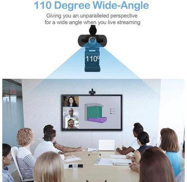 Alt view image 3 of 7 - Webcam 1080p USB Webcam Manual Focus Built-in Sound-absorbing Microphone Drive-free Web Camera for PC Laptop Web Cam Webcam