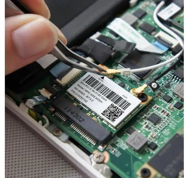 Alt view image 6 of 7 - Fenvi Wi-Fi 6E MPE-AXE3000H Mini PCI-e Wifi Card 802.11AX Tri-Band 5400Mbps BT 5.2 WiFi6 Wireless Network for Laptop With AX210 Supports 6GHz/2.4G/5Ghz Wlan Adapter MU-MIMO,OFDMA,Windows 10/11 (64bit)