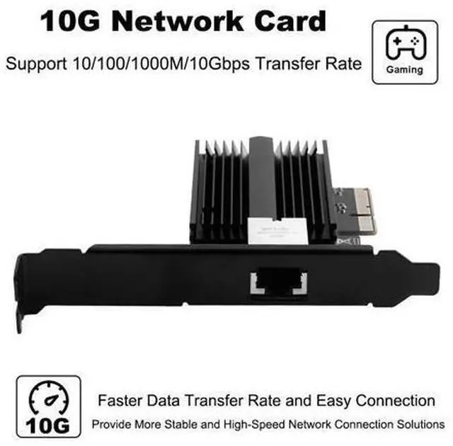 Alt view image 3 of 7 - DERAPID 10G Base-T PCI-e Network Card AQC113 Controller 10Gb Ethernet Adapter PCI-E X4 X8 X16 to RJ45 Port NIC Card for Gaming Offfice,Compatible with Windows10/11/Windows Server/Linux
