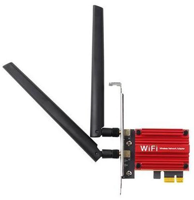 Alt view image 5 of 7 - DERAPID PCIe WiFi 6E Card, AX210 Network Card Adapter for PC Gaming, Bluetooth 5.3, Tri-Band (802.11ax) 5400Mbps 6GHz Wireless LAN Cards with MU-MIMO, OFDMA, Support Windows 10/11 (64-bit)