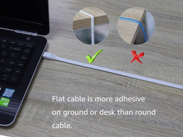 Alt view image 5 of 7 - Cat 7 Ethernet Cable 50 ft LAN Cable Internet Network Cord for PS4, Xbox, Router, Modem, Gaming, White Flat Shielded 10 Gigabit RJ45 High Speed Computer Patch Wire.