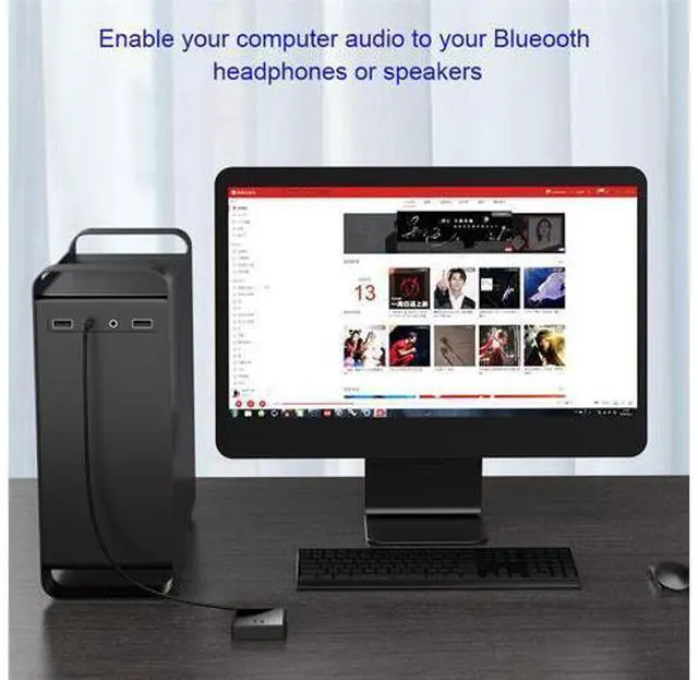 Alt view image 6 of 7 - Bluetooth 5.0 Transmitter Receiver Wireless Adapter Low Latency 3.5mm AUX Jack Optical SPDIF Audio Adapter For PC TV Car Speaker