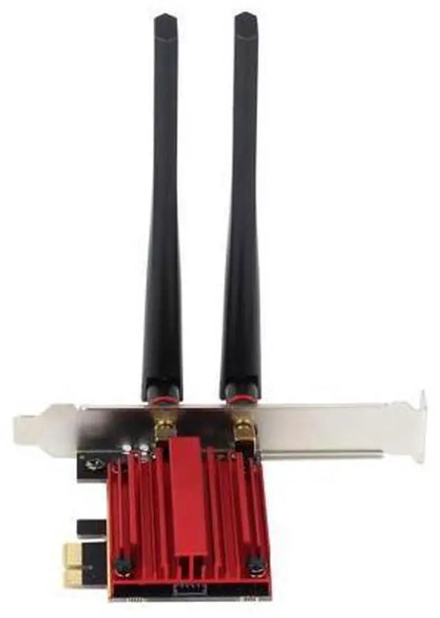 Alt view image 6 of 7 - DERAPID FV-BE200 WiFi 7 PCIe Network Card Bluetooth 5.4 Heat Sink 802.11be Tri-band 2.4G/5G/6G PCI-E Wireless WiFi Network Adapter Cards for Desktop Windows 10/11 (Not Support for AMD Motherboard)