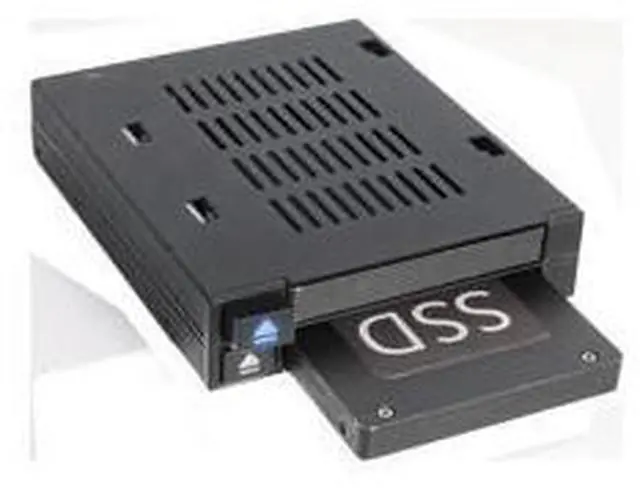 Alt view image 4 of 7 - Icy Dock MB522SP-B | Dual 2X 2.5 SSD & HDD Dock Tool-Less Hot-Swap SATA / SAS Mobile Rack Enclosure for 3.5 Bay | flexiDock Series